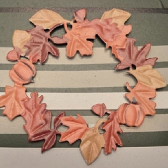 Green Truck W/ Working Headlights Hello Fall Harvest Wooden and Metal Wall Decor - Picture 3 of 13